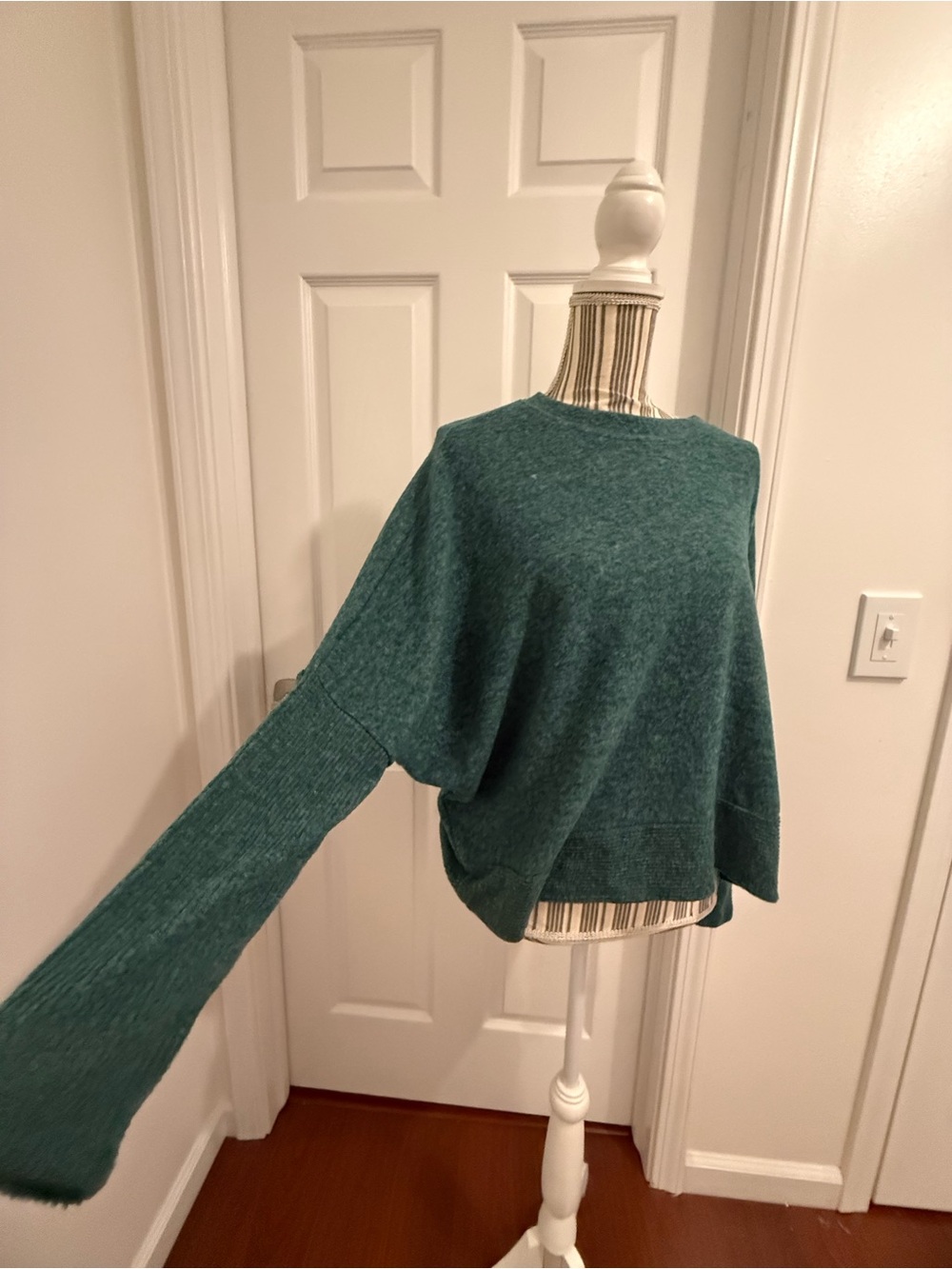 ZENANA Heathered Boatneck Knit Sweater L/XL